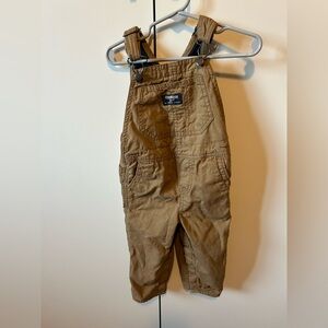 OshKosh B'gosh Brown Kids Overalls size 24 months